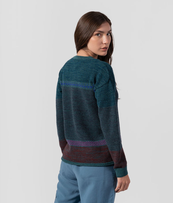 Related Edited Crew Neck Sweater - Petrol Green