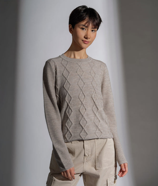 Aran Crew Neck Sweater