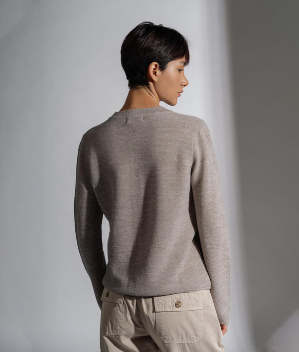 Aran Crew Neck Sweater