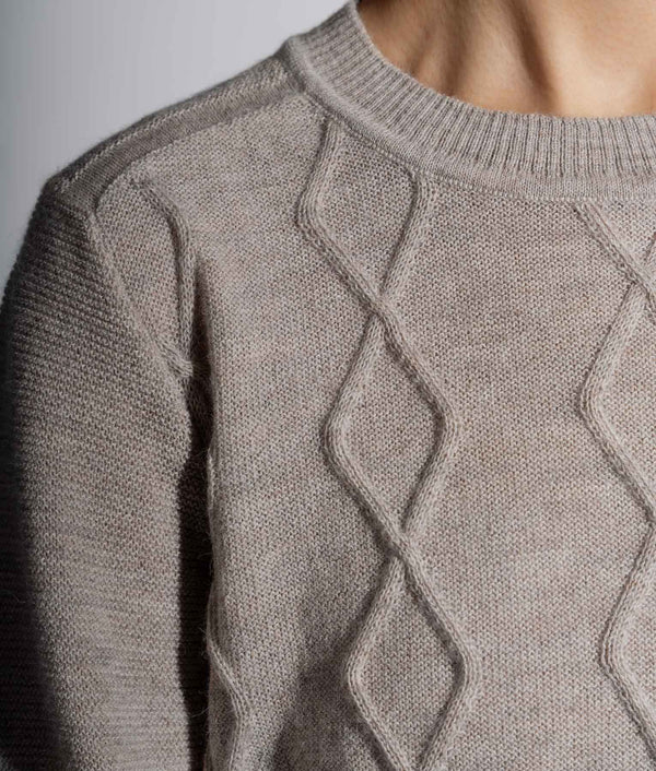 Aran Crew Neck Sweater