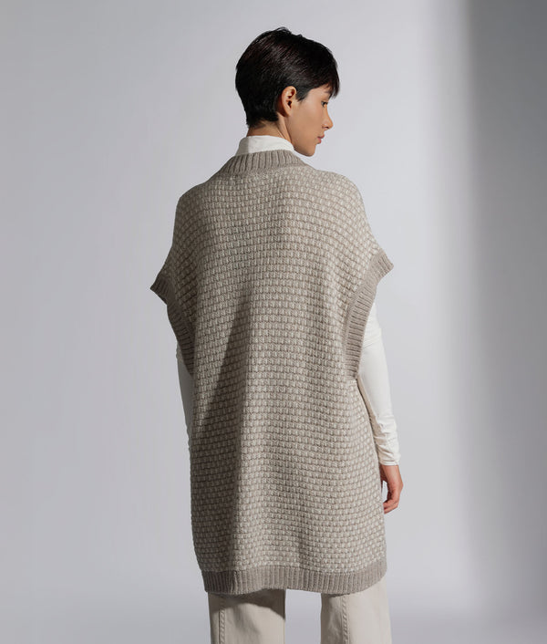 Zipped Front Cardi Poncho