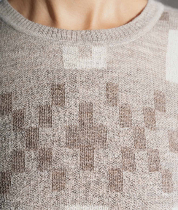 Her Crosses Jacquard Sweater