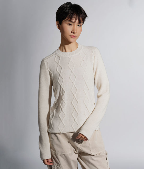 Aran Crew Neck Sweater