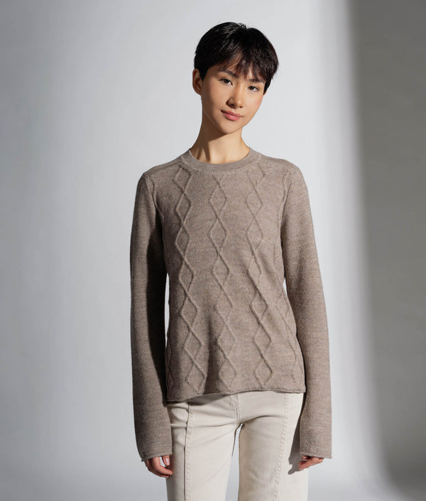 Aran Crew Neck Sweater