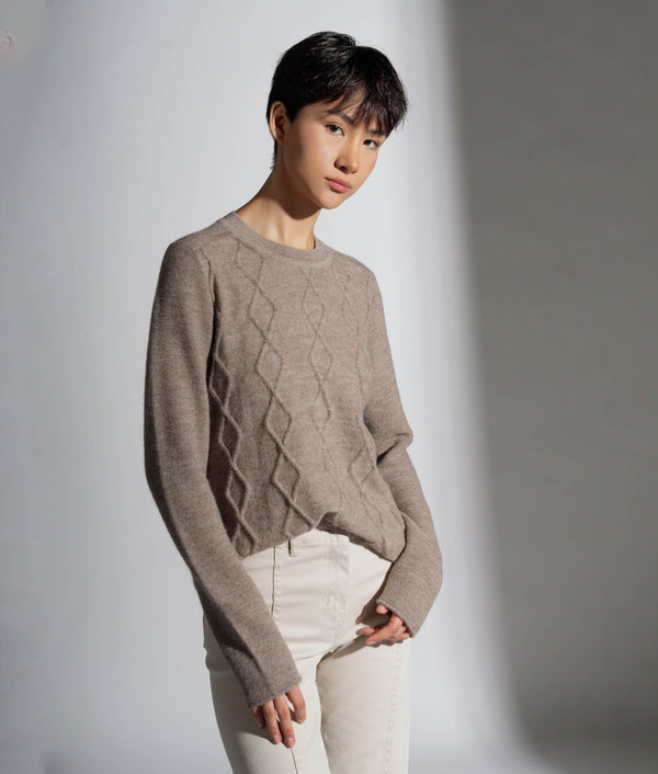 Aran Crew Neck Sweater
