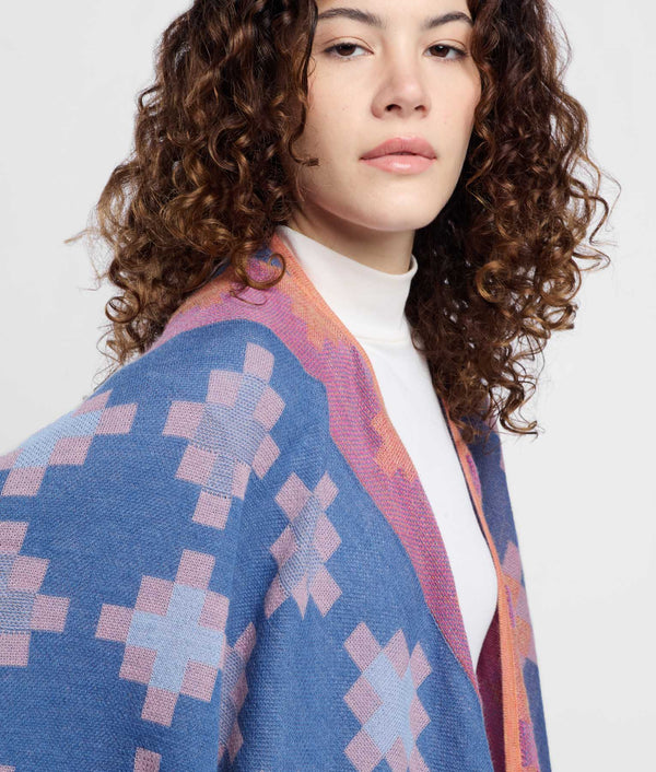 Cross View Jacquard Cape
