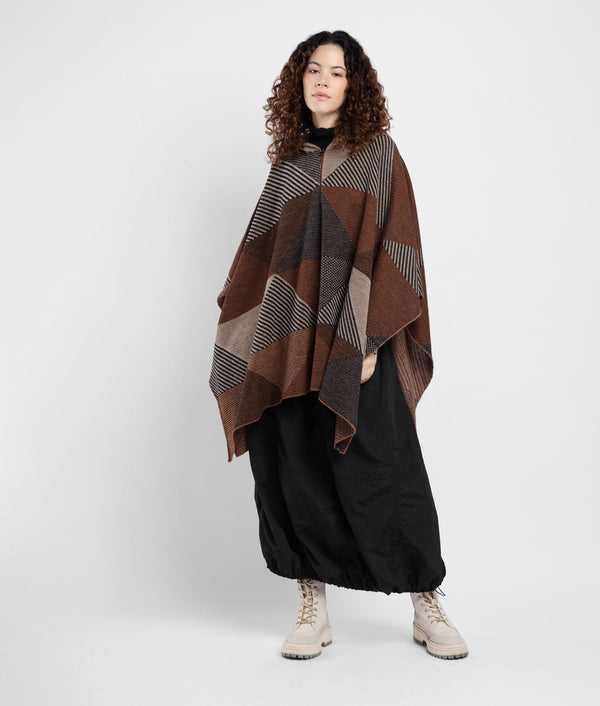 Simply Geo Hooded Poncho