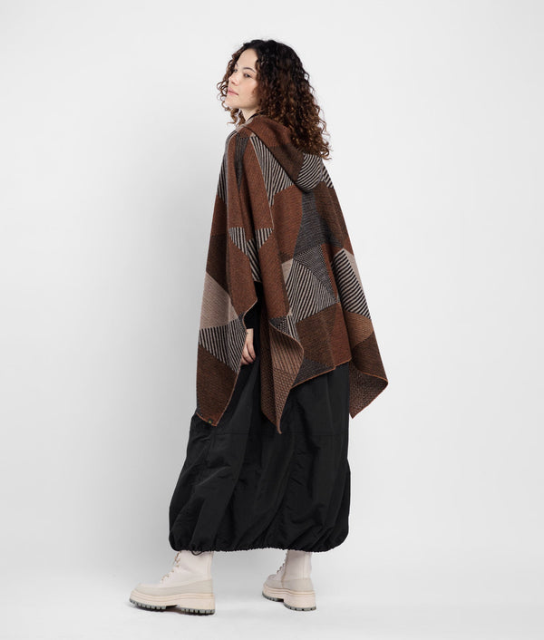 Simply Geo Hooded Poncho