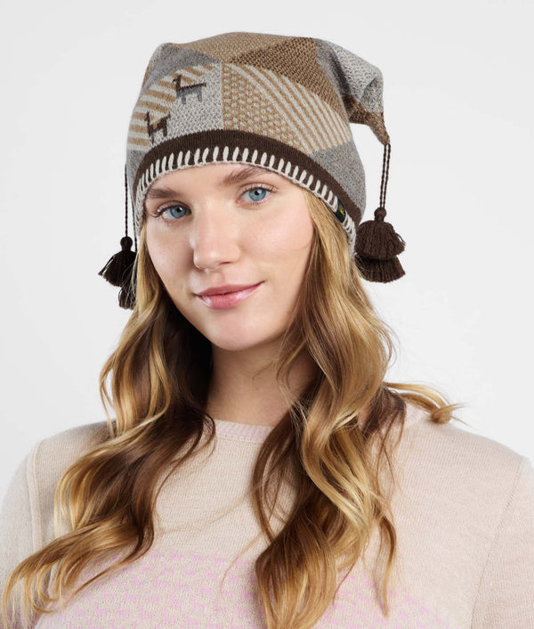 Simply Geometric Square Beanie