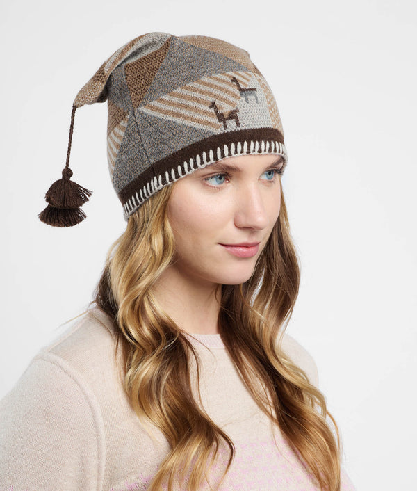 Simply Geometric Square Beanie