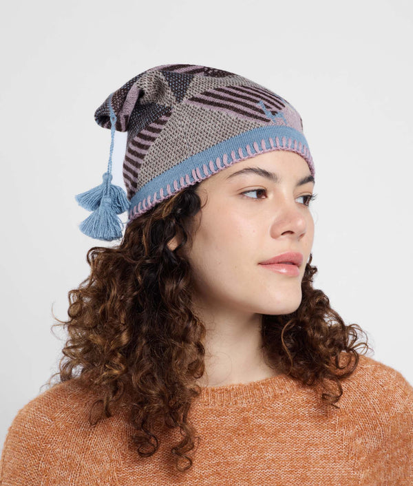 Simply Geometric Square Beanie