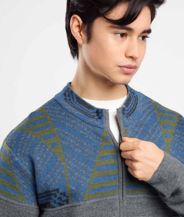 Active Jacquard Cardigan
