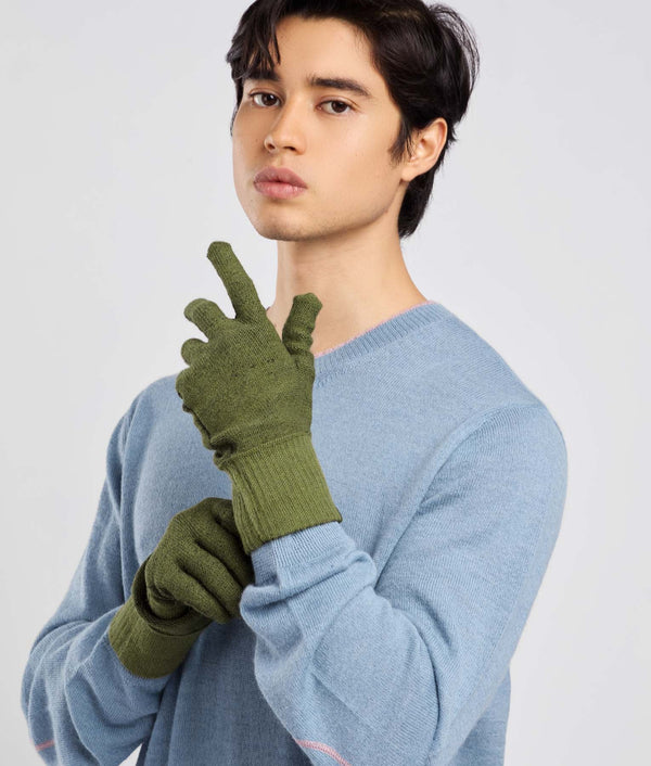His Reversible Sweater Gloves