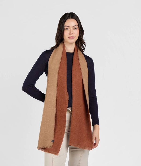 Double Face Scarf - Brazilian Sand and Toasted Coconut