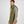 Double Face Scarf - Olive Green and Charcoal Gray