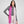Double Face Scarf -  Fuchsia and Pale Pink