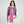 Double Face Scarf -  Fuchsia and Pale Pink