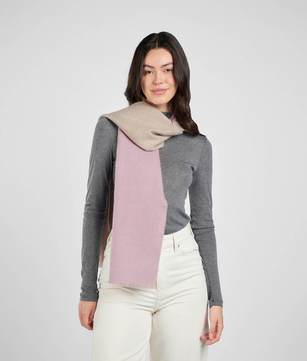Double Face Scarf - Pink Lavender