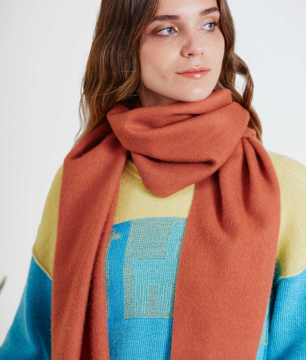 Long Brushed Scarf - Redwood Burl