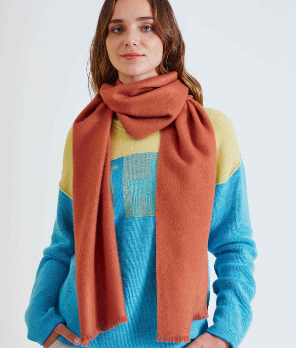 Long Brushed Scarf - Redwood Burl