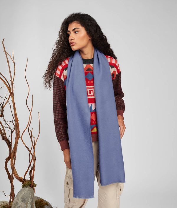 Long Brushed Scarf - Lavender Violet