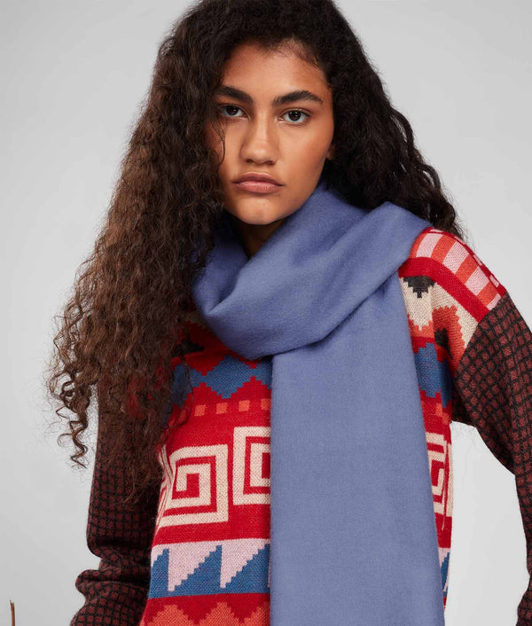 Long Brushed Scarf - Lavender Violet