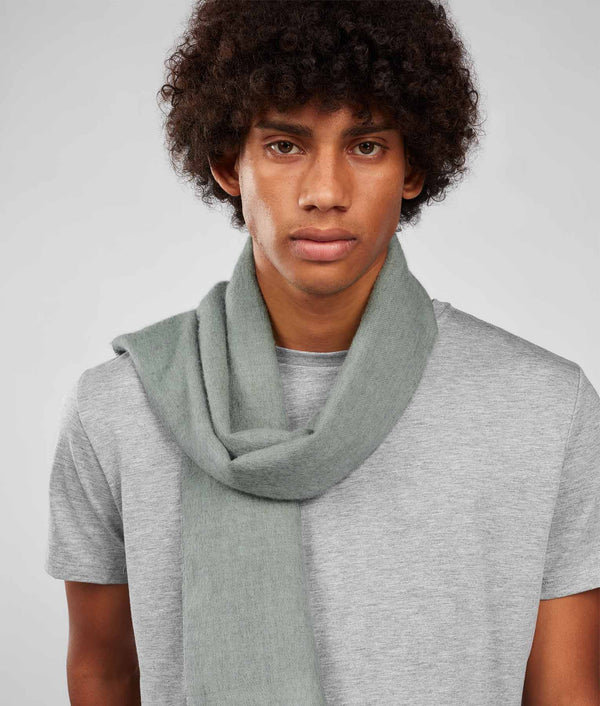 Long Brushed Scarf - Silver
