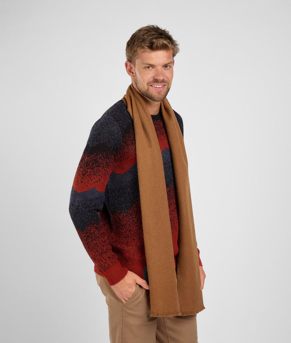 Long Brushed Scarf - Toasted Coconut