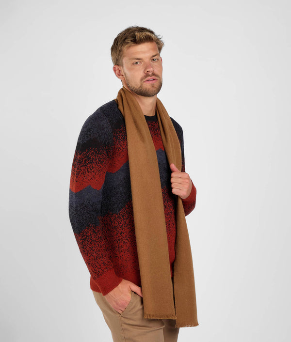 Long Brushed Scarf - Toasted Coconut