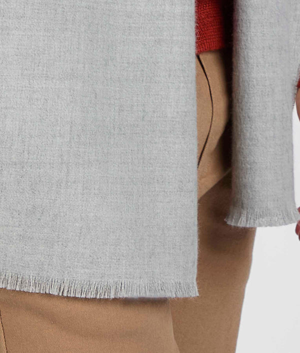 Long Brushed Scarf - Chateau Gray