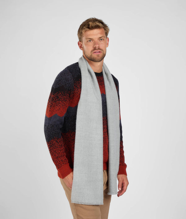 Long Brushed Scarf - Chateau Gray