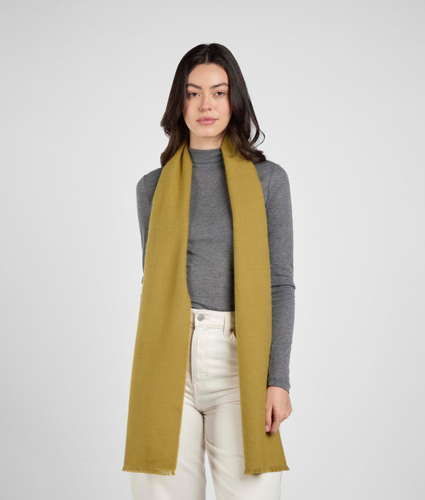 Long Brushed Scarf - Harvest Gold