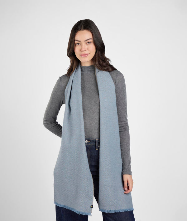 Little Herringbone Scarf - Celestial Blue