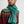 Little Espigas Motif Scarf - Emerald And Ultimate Gray