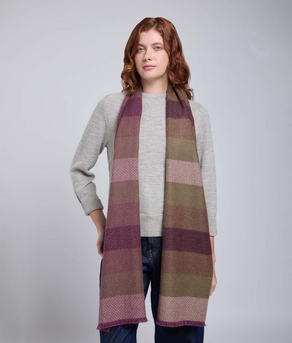 Wide Stripes Espigas  Scarf