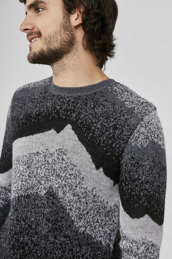 Ausangate Sweater - Storm Gray And Black Beauty