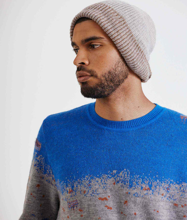 Ribbed Beanie - Humus And Chocolate Chip