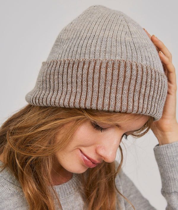 Ribbed Beanie - Humus And Chocolate Chip