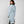 Belted Eased Coat Reversible - Drizzle And Heavenly Blue