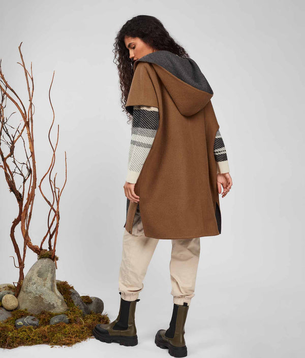 Pull Over Coat Reversible - Toffe And Pinter'S Ink