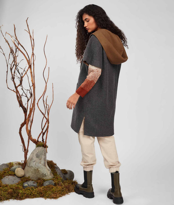 Pull Over Coat Reversible - Toffe And Pinter'S Ink