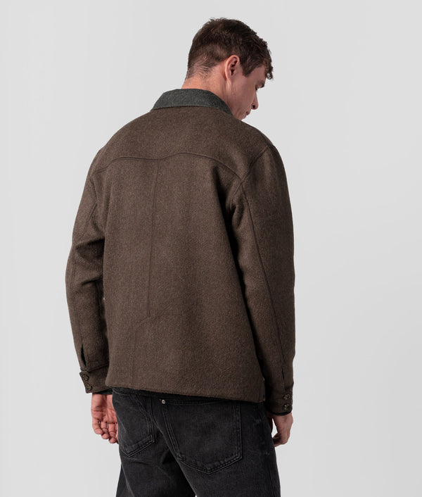 Basic Reversible Jacket - Grey And Taupe