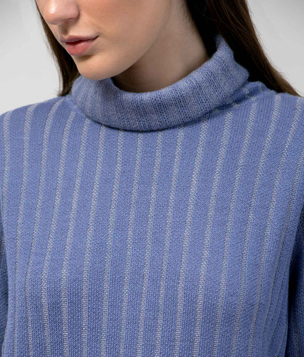 Ladies Walk With Me Sweater - Captains Blue