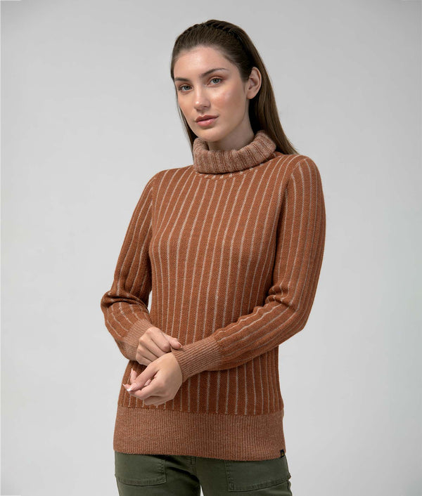 Ladies Walk With Me Sweater - Mocha Bisque