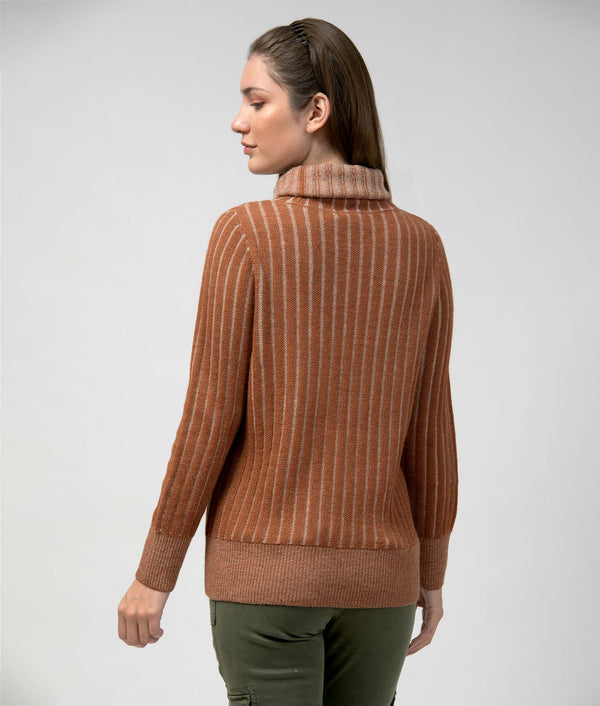 Ladies Walk With Me Sweater - Mocha Bisque