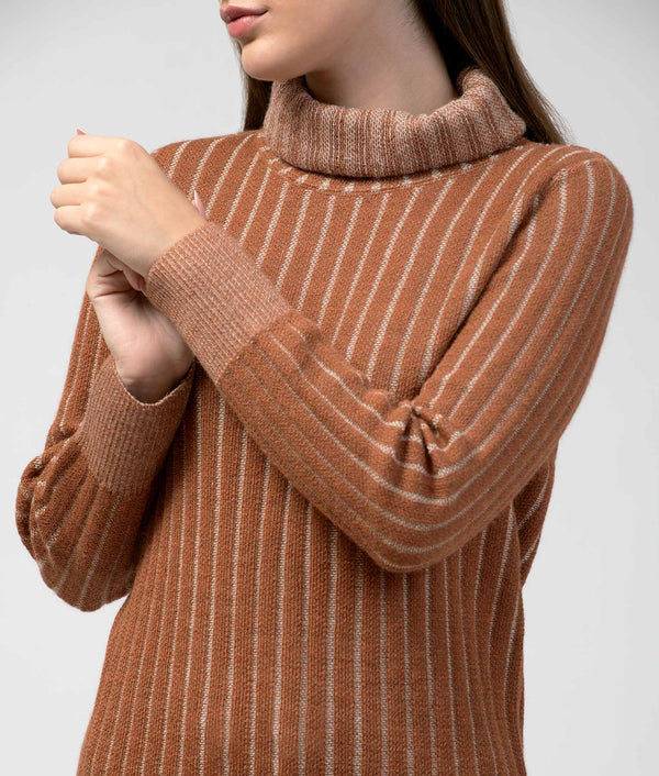 Ladies Walk With Me Sweater - Mocha Bisque