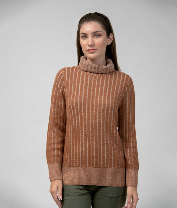 Ladies Walk With Me Sweater - Mocha Bisque