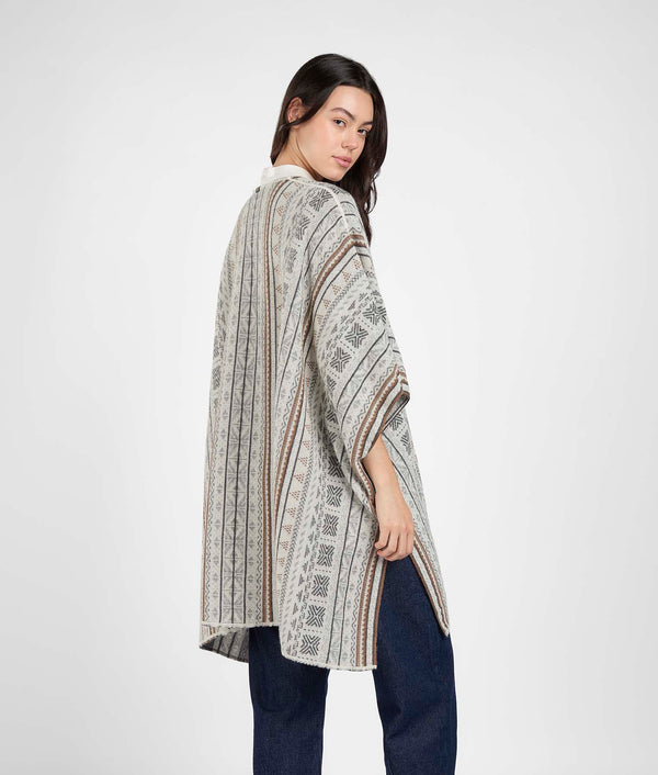 Reversible jacquard cape - multicolor