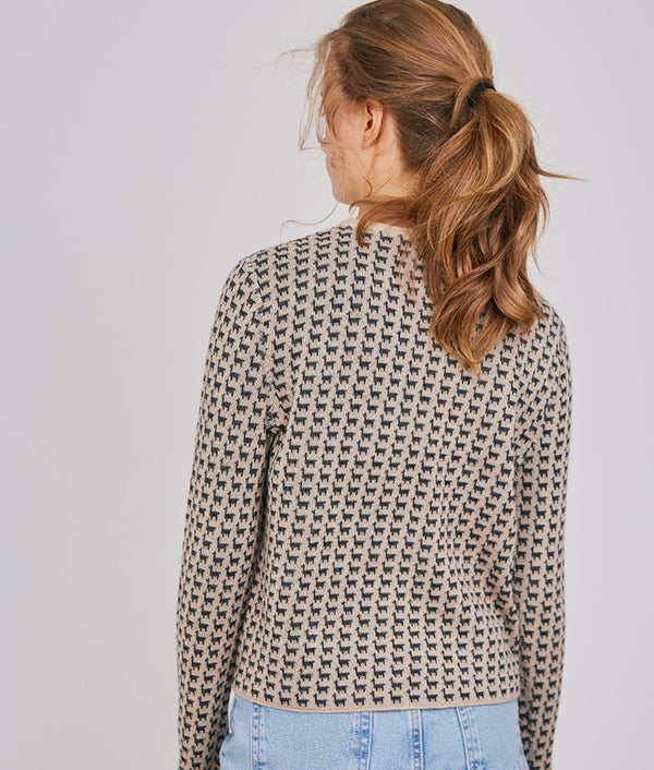 The Herd Sweater Reversible - Oyster Black