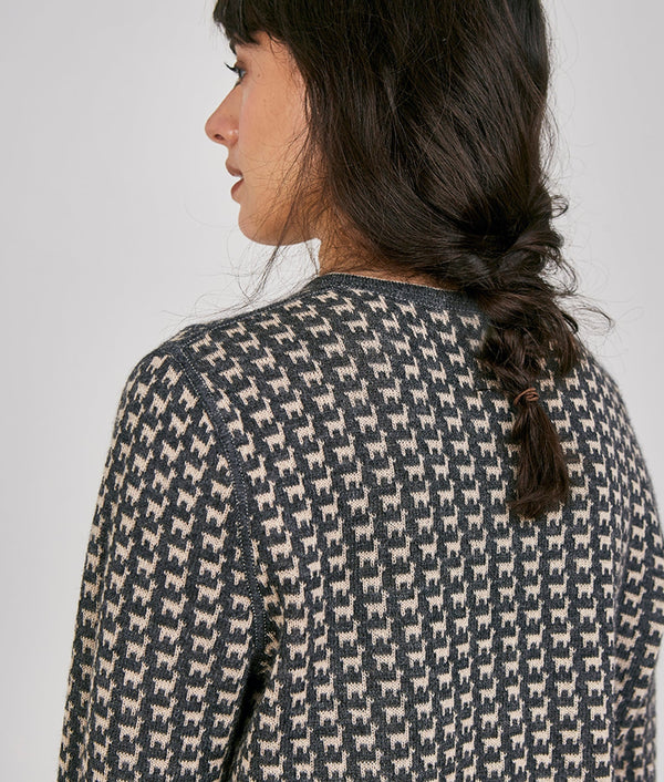 The Herd Sweater Reversible - Oyster Black